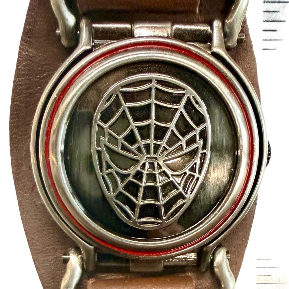 RARE Marvel Spider-Man Flip Cover Watch 2006 Clicks Worldwide NOS Working